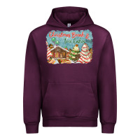 Mauve Wine christmas break and tree cakes Urban Hoodie - FaDigitalArtStudio