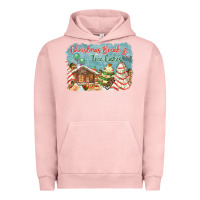 Pigment Salmon christmas break and tree cakes Urban Hoodie - FaDigitalArtStudio