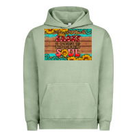 Pigment Oil Green sassy little soul  skinny metal can holder Urban Hoodie - HRA Design Shop