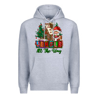 Heather Grey jingle all the way Premium Hoodie - FaDigitalArtStudio