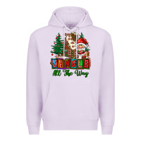 Lilac jingle all the way Premium Hoodie - FaDigitalArtStudio