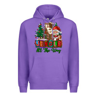 Purple jingle all the way Premium Hoodie - FaDigitalArtStudio