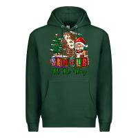 Sports Green jingle all the way Premium Hoodie - FaDigitalArtStudio