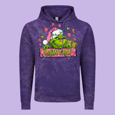 Christmas Characters  I+saw+that+ Vintage Hoodie Designed By Adodesignshop
