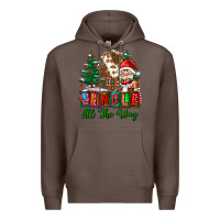 Coffee jingle all the way Premium Hoodie - FaDigitalArtStudio