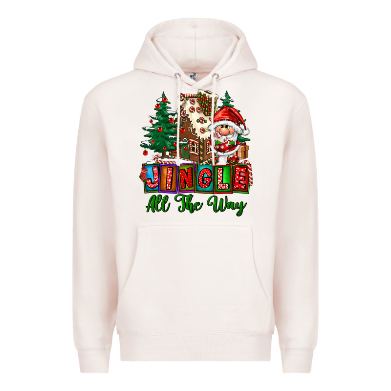 Jingle All The Way Premium Hoodie by FaDigitalArtStudio | Teevron