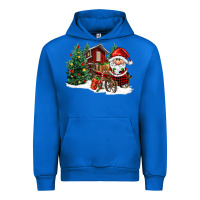 Cobalt christmas gnomes barnyard Urban Hoodie - FaDigitalArtStudio