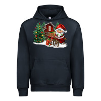 Navy christmas gnomes barnyard Urban Hoodie - FaDigitalArtStudio