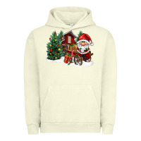 Pigment Pistachio christmas gnomes barnyard Urban Hoodie - FaDigitalArtStudio