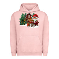 Pigment Salmon christmas gnomes barnyard Urban Hoodie - FaDigitalArtStudio
