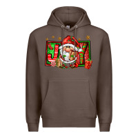 Coffee joy santa gnomes Premium Hoodie - FaDigitalArtStudio