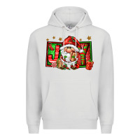 Dove Grey joy santa gnomes Premium Hoodie - FaDigitalArtStudio