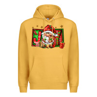Mustard joy santa gnomes Premium Hoodie - FaDigitalArtStudio