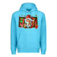 Ocean Blue joy santa gnomes Premium Hoodie - FaDigitalArtStudio
