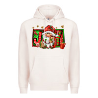 Pale Pink joy santa gnomes Premium Hoodie - FaDigitalArtStudio