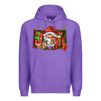 Purple joy santa gnomes Premium Hoodie - FaDigitalArtStudio
