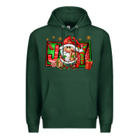 Sports Green joy santa gnomes Premium Hoodie - FaDigitalArtStudio