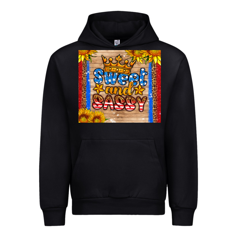 Usa Flag Sweet And Sassy Urban Hoodie by HRA Design Shop | Teevron