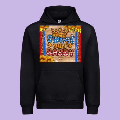 Usa Flag Sweet And Sassy Urban Hoodie Designed By Hra Design Shop