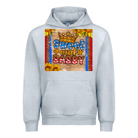 Heather Grey usa flag sweet and sassy Urban Hoodie - HRA Design Shop