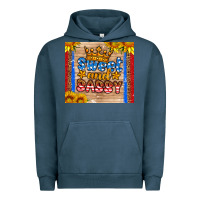 Pigment Midnight Navy usa flag sweet and sassy Urban Hoodie - HRA Design Shop