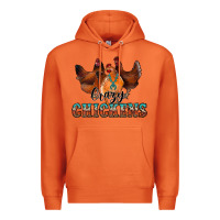 Carrot crazychickens Premium Hoodie - CowhideDigitalArt