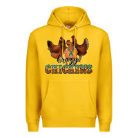 Lemon crazychickens Premium Hoodie - CowhideDigitalArt