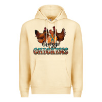 Pina Colada crazychickens Premium Hoodie - CowhideDigitalArt