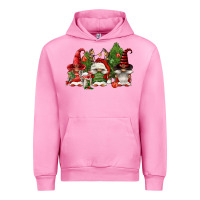 Fuchsia Pink christmas gnomies Urban Hoodie - FaDigitalArtStudio