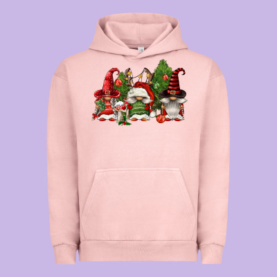 Christmas Gnomies Urban Hoodie Designed By Fadigitalartstudio