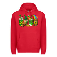 Red st. patricks day coffee drinks Premium Hoodie - Neo Western