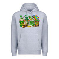 Heather Grey st. patricks day coffee drinks Premium Hoodie - Neo Western