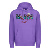 Purple nurse Premium Hoodie - SublimationCraftShop