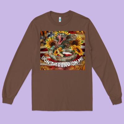 Rattle Snake Don't Tread On Me Tumbler Long Sleeve Tee Designed By Barkaloodesign