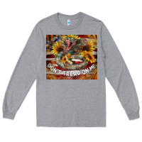 Heather Grey rattle snake don't tread on me tumbler Long Sleeve Tee - BarkalooDesign
