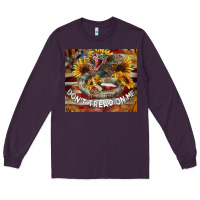 Plum rattle snake don't tread on me tumbler Long Sleeve Tee - BarkalooDesign