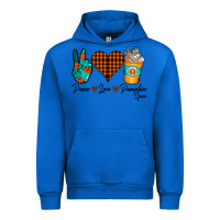 Cobalt Peace Love Pumpkin Spice Urban Hoodie - CowhideDigitalArt