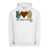 Pigment Lunar Rock Peace Love Pumpkin Spice Urban Hoodie - CowhideDigitalArt