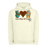Peace Love Pumpkin Spice Urban Hoodie | Teevron