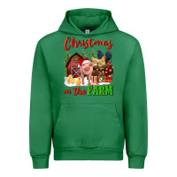 Emerald christmas on the farm Urban Hoodie - FaDigitalArtStudio