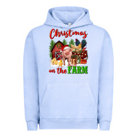Pigment Grape Ice christmas on the farm Urban Hoodie - FaDigitalArtStudio