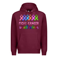 Burgundy fight cancer in all colors Premium Hoodie - HRA Design Shop