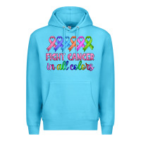 Ocean Blue fight cancer in all colors Premium Hoodie - HRA Design Shop