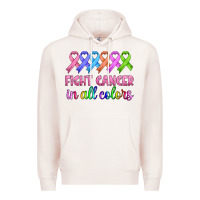 Pale Pink fight cancer in all colors Premium Hoodie - HRA Design Shop