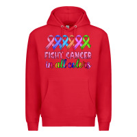 Red fight cancer in all colors Premium Hoodie - HRA Design Shop