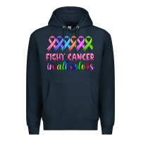 Navy fight cancer in all colors Premium Hoodie - HRA Design Shop