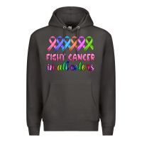 Smoke fight cancer in all colors Premium Hoodie - HRA Design Shop