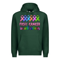 Sports Green fight cancer in all colors Premium Hoodie - HRA Design Shop
