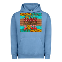 Pigment Pebble Blue sassy little soul Urban Hoodie - HRA Design Shop