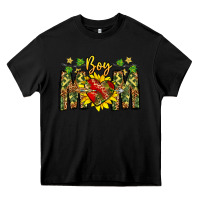 Black boy mom Heavy Core Tee - CowhideDigitalArt